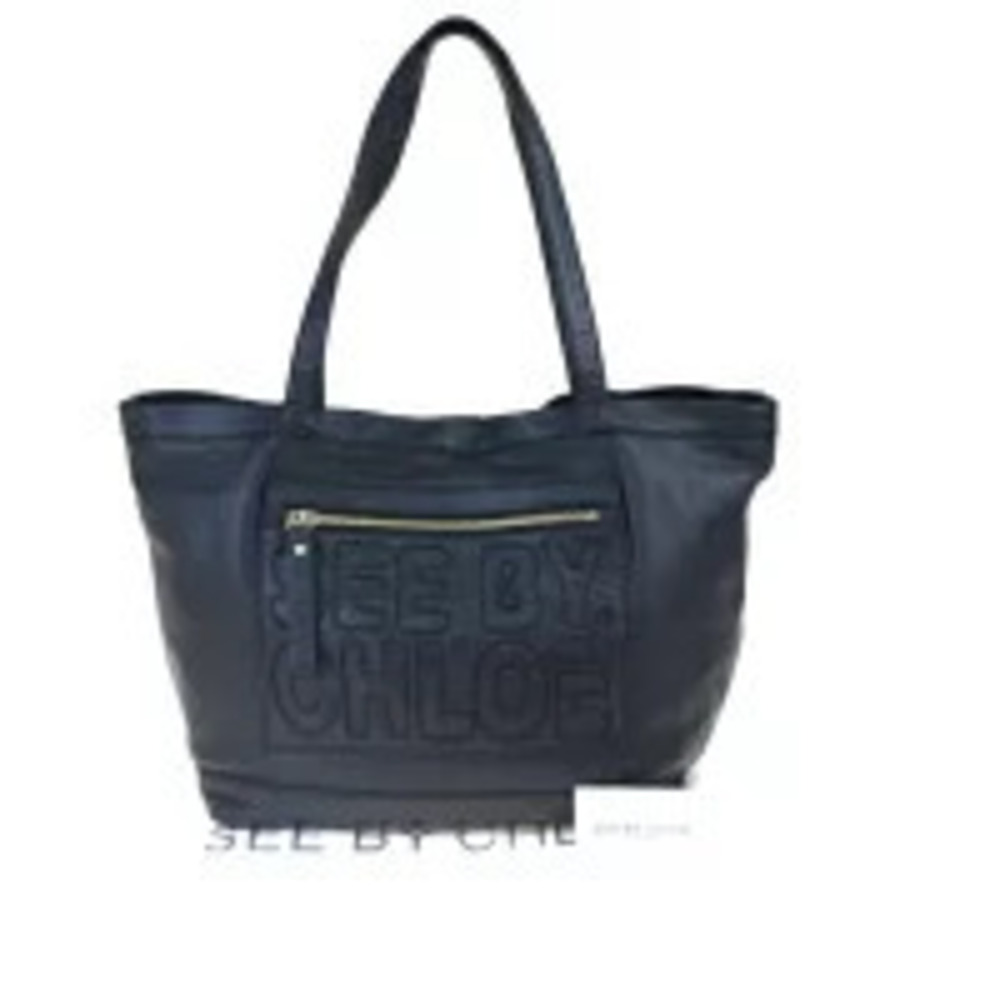 See by Chloe Leather Tote Bag Black